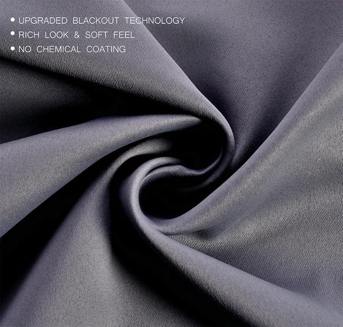 MIUCO 1 Pair Thermal Insulated Grommet 52-Inch-by-95-Inch Blackout Window - Image 4