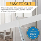Adhesive V Shape Weatherstrip, Weather Stripping Door Seal Strip Foam Door - Image 7