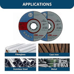 Benchmark Abrasives Grinder Cut Off Wheels 4 1/2 Inch Aluminum Oxide Thin Type - Image 3
