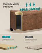 SONGMICS Storage Ottoman, Storage Bench - Image 5