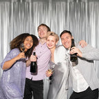 GOER 3.2 ft x 8.2 ft Metallic Tinsel Foil Fringe Curtains Party Photo Backdrop - Image 7