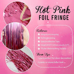 GOER 3.2 ft x 8.2 ft Metallic Tinsel Foil Fringe Curtains Party Photo Backdrop - Image 6