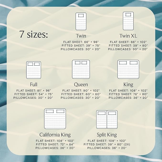 LuxClub 4 PC Queen Sheet Set, Deep Pockets Wrinkle Free Cooling Bed Sheets - Image 7