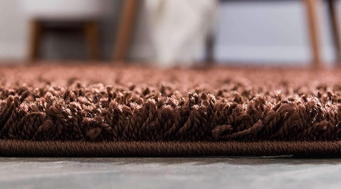 Unique Loom Solid Shag Collection Area Rug - Image 4