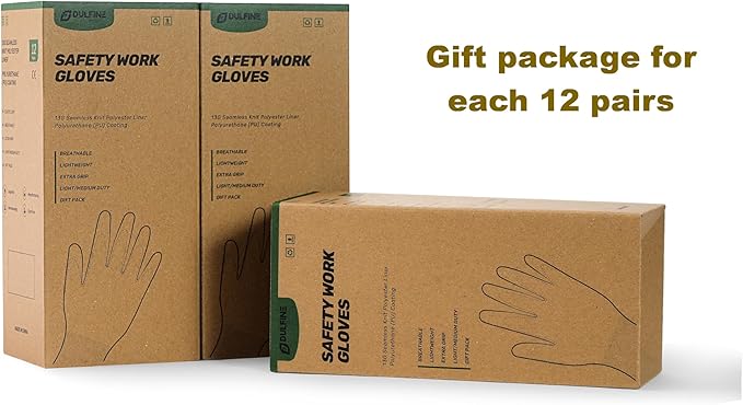 DULFINE Safety Work Gloves PU Coated - Image 5