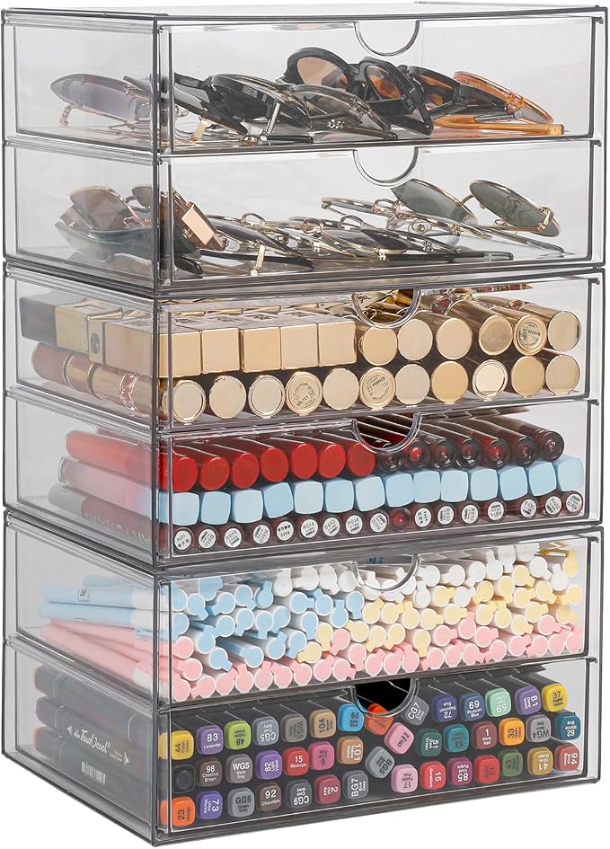 Stackable Storage Drawers, Plastic Storage Bins - Image 2