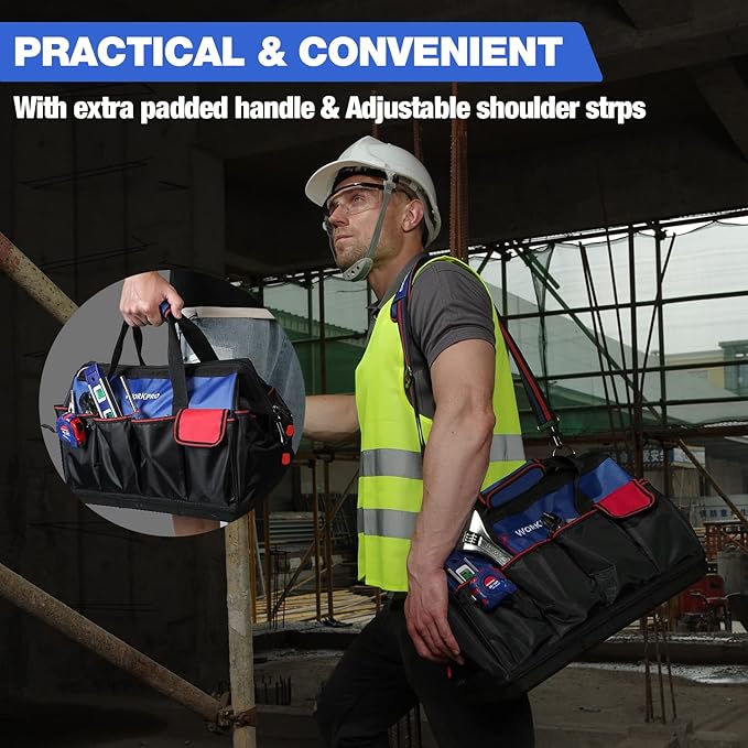 WORKPRO Tool Bag, 18 Inch Tool Bag - Image 6