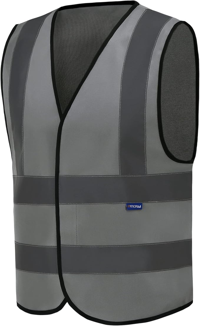 AYKRM 12 colour High visibility viz vest hi vis viz reflective work by AYKRM