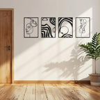 Art3d Metal Wall Art, Line Art Wall Décor, Life and Romance Story theme - Image 3