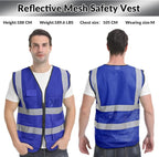 BeautyWill Custom Safety Vest Logo Class 2 High Visibility Reflevtive Vest - Image 6