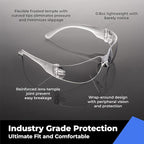 amoolo Clear Safety Glasses Bulk of 48, Protective Eyewear - Image 2