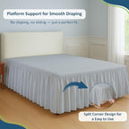 Rajlinen Ruffled Bed Skirt Full, 14 Inch Drop Dust Ruffle - Image 5