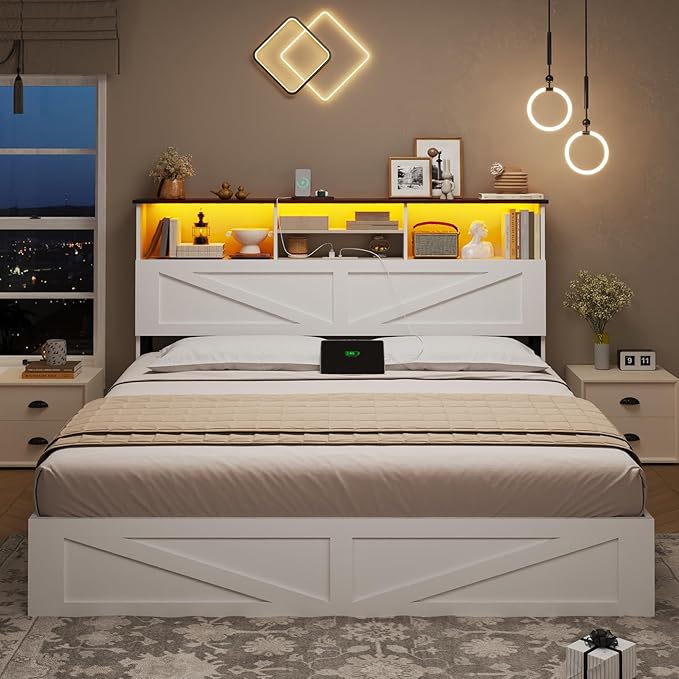 AOGLLATI Farmhouse Queen Bed Frame - Image 9