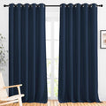 NICETOWN Navy Blue Blackout Living Room Curtains, 110 inches Long, Grommet by NICETOWN