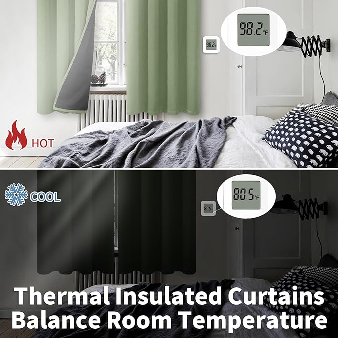 BGment Short 100% Blackout Curtains - Image 3