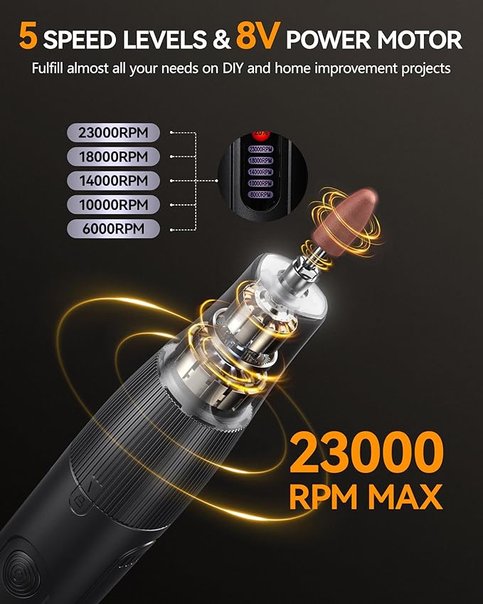 Cordless Rotary Tool, 8V Multi Tool - Image 4