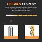 Drill Bit, 11/64" Cutting Diameter, 4241 HSS TiN Coated 118° Cutting Angle - Image 3