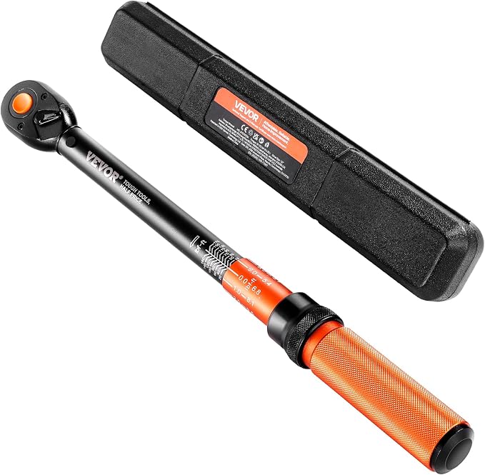VEVOR 1/2-inch Drive Torque Wrench, 10-170 ft.lb/13.6-230.5 Nm, Dual-Direction by VEVOR