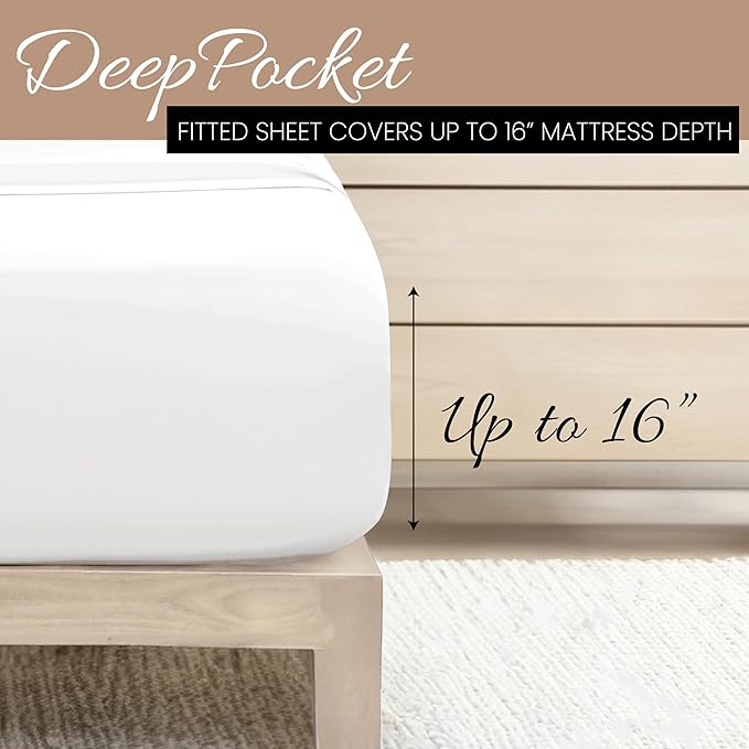 Linen Market Brushed Microfiber Full Sheet Set 4 Piece – Oeko-TEX Certified - Image 6