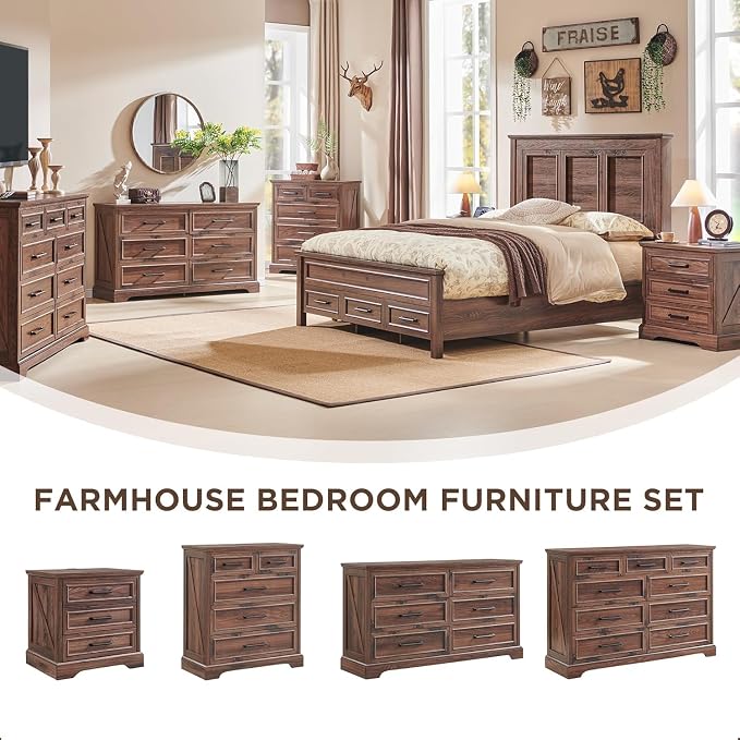 JXQTLINGMU Farmhouse 6 Drawers Dresser - Image 5