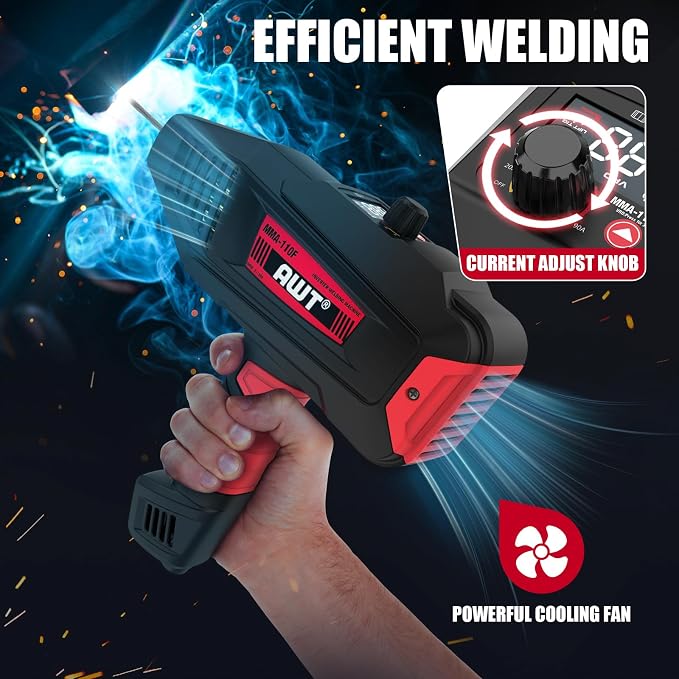 AWT Welding Machine Handheld 90Amp, ARC Welder/Lift TIG 110V Hand Held Welder - Image 4