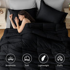 JOLLYVOGUE Twin XL Comforter Set, Ultra-Soft Bed in a Bag Twin XL Size 5 Pieces - Image 2