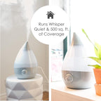 Crane Ultrasonic Teardrop Cool Mist Humidifier, Large 1 Gal Tank, Automatic - Image 4