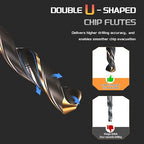 Drill Bit, 10mm Cutting Diameter, 4341 HSS Gold and Black 118° Cutting Angle - Image 5