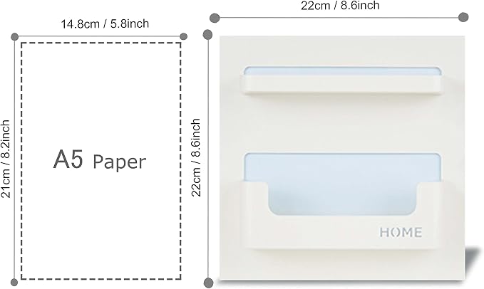 EHKIT Bedside Shelf Accessories Organizer- Wall Mount Self Stick On, Cell Phone - Image 3