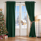 Lazzzy Velvet Blackout Curtains Thermal Insulated Room Window Drapes Super Soft by Lazzzy