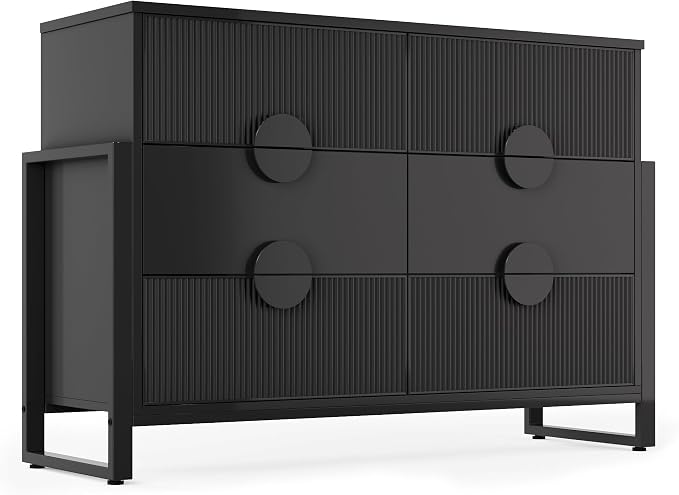 LGHM Fluted Dresser for Bedroom by WelcometoLGHMHome