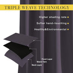 NICETOWN Blackout Room Divider Curtains 118 inches Long, Grommet Thermal Window - Image 4
