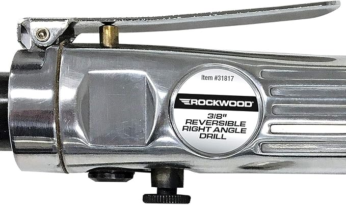 Rockwood 3/8 Inch High Torque Air Motor Reversible Drill Pneumatic 1500 Rpm - Image 2