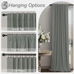 Linen Textured Black Out Blinds - Image 6