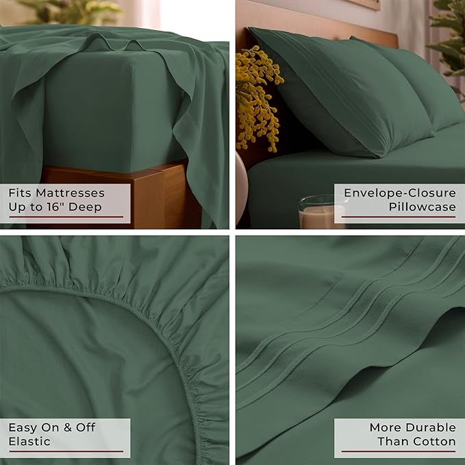 Mellanni Split King Sheet Set - Image 5