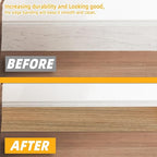 GSCIT Club Natural Walnut Wallpaper, 15.7 inch X 25ft Self Adhesive Wood Grain - Image 3