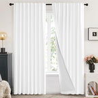 Deconovo Total Blackout Curtains 2 Panels W70 x L84— 100% Blackout, Thermal by Deconovo