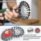 4 Pack 4 Inch Twist Knotted Wire Wheel Brush - Image 3