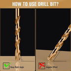 Cobalt Drill Bit Set, Stainless Steel, Cast Iron, Wood and Plastic, - Image 4