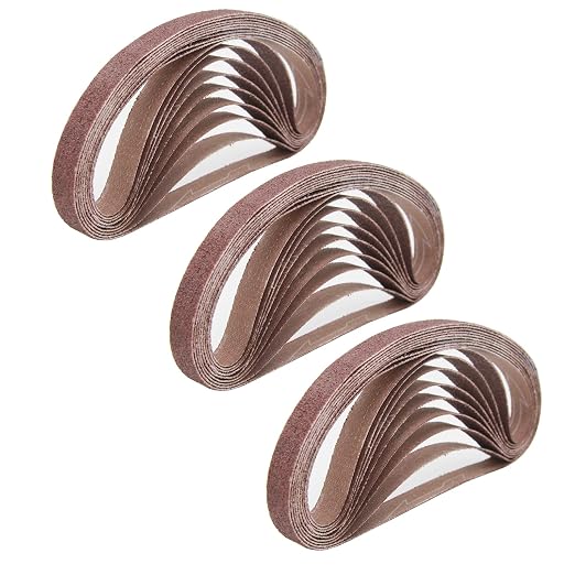 1/2 x 18 Inch Aluminum Oxide Sanding Belt, 6 of Each 80/120/150/240/400 by Please+choose+your+products