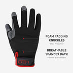 HANDLANDY Work Gloves for Men & Women, Utility Mechanic Working Gloves Touch - Image 2