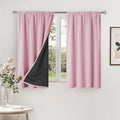 BGment Pink Blackout Curtains for Nursery, Short Kids Curtains Thermal by BGment