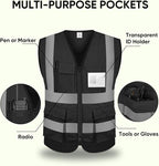 TICONN Reflective Safety Vest High Visibility Class II Mesh Vest - Image 4
