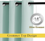 NICETOWN Room Darkening 118 inch Long Curtains, Grommet Thermal Drapes Weighted - Image 2