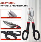 ZKH 8 Inch Tin Snips, Alloy Steel Forged Heavy Duty Metal Shears - Image 4