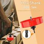 Hex Shank, Hole Saw HSS with Arbor Bi-Metal & Heavy Duty Hole Saw Cutter - Image 4