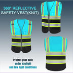 BeautyWill Custom Logo 10/20 Pack Safety Vest Class2 High Visibility Vest - Image 4
