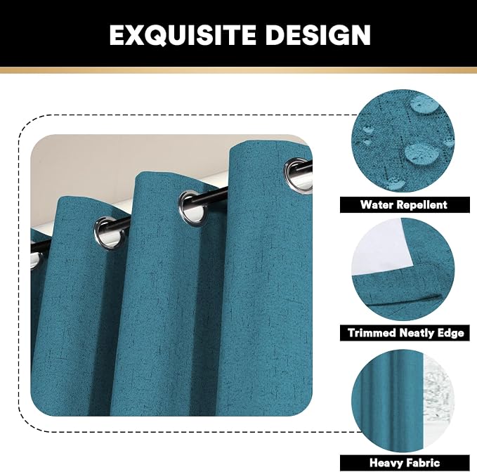 PrinceDeco 100% Blackout Curtains - Image 6