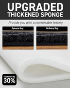 Ophanie 5x8 Rugs for Living Room, Charcoal Black, Large Fluffy Fuzzy Plush Shag - Image 4