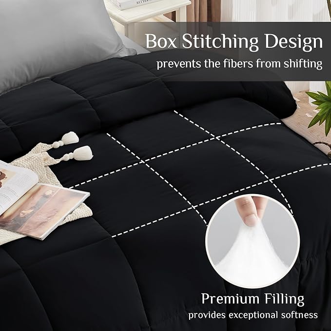 JOLLYVOGUE Twin XL Comforter Set, Ultra-Soft Bed in a Bag Twin XL Size 5 Pieces - Image 3